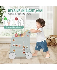 Slickblue Kids 2-in-1 Walker with Storage and Ice Creams for 1+ Years Old