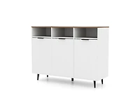 Slickblue Sideboard Buffet Cabinet Kitchen Storage Cabinet with 5-Position Adjustable Shelves