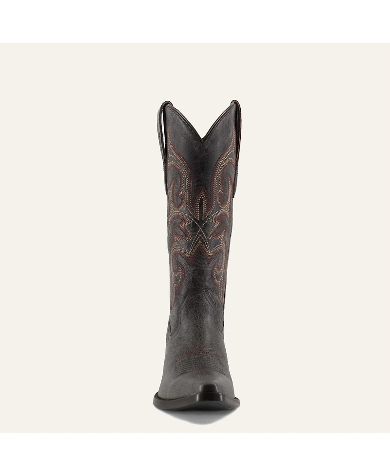 Tessa Fine Leather Cowgirl Boots - Stylish Western Footwear & Comfort By Buck Brana