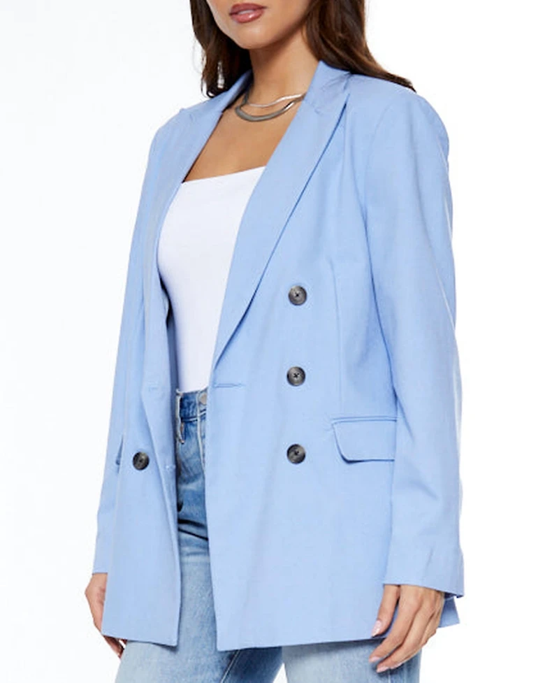 blue revival Women's Boyfriend Blazer