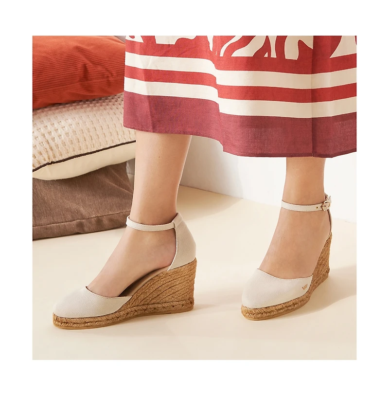 Estartit Canvas Espadrille Wedges