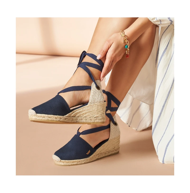 Escala Canvas Espadrille Wedges