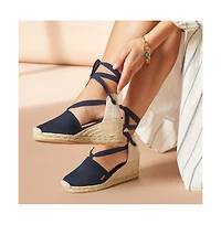 Escala Canvas Espadrille Wedges