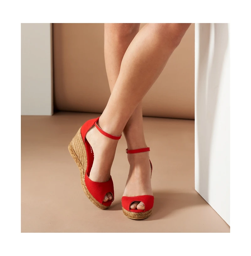 Aiguafreda Limited Edition Canvas Espadrille Sandal Wedges