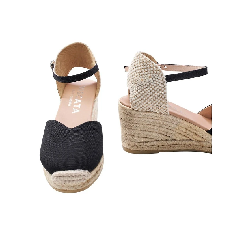 Reus Canvas Espadrille Wedges