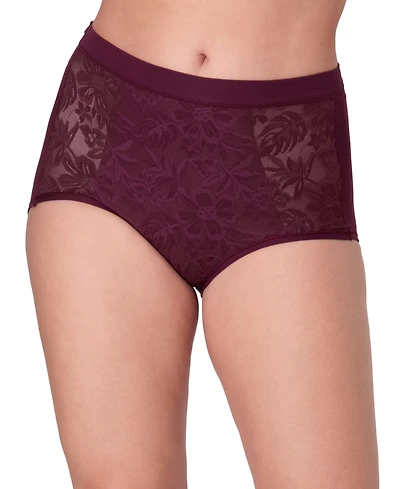 Bali Women's Breathe Lace High-Rise Brief Underwear Dfclbf