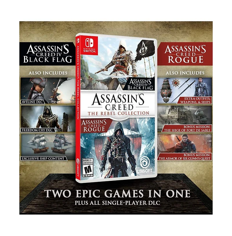 Assassin's Creed: The Rebel Collection code-in-box for Nintendo Switch
