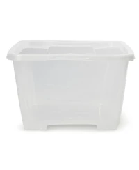 Life Story 6 Quart Rectangular Clear Plastic Lidded Storage Shoe Box, 4 Pack