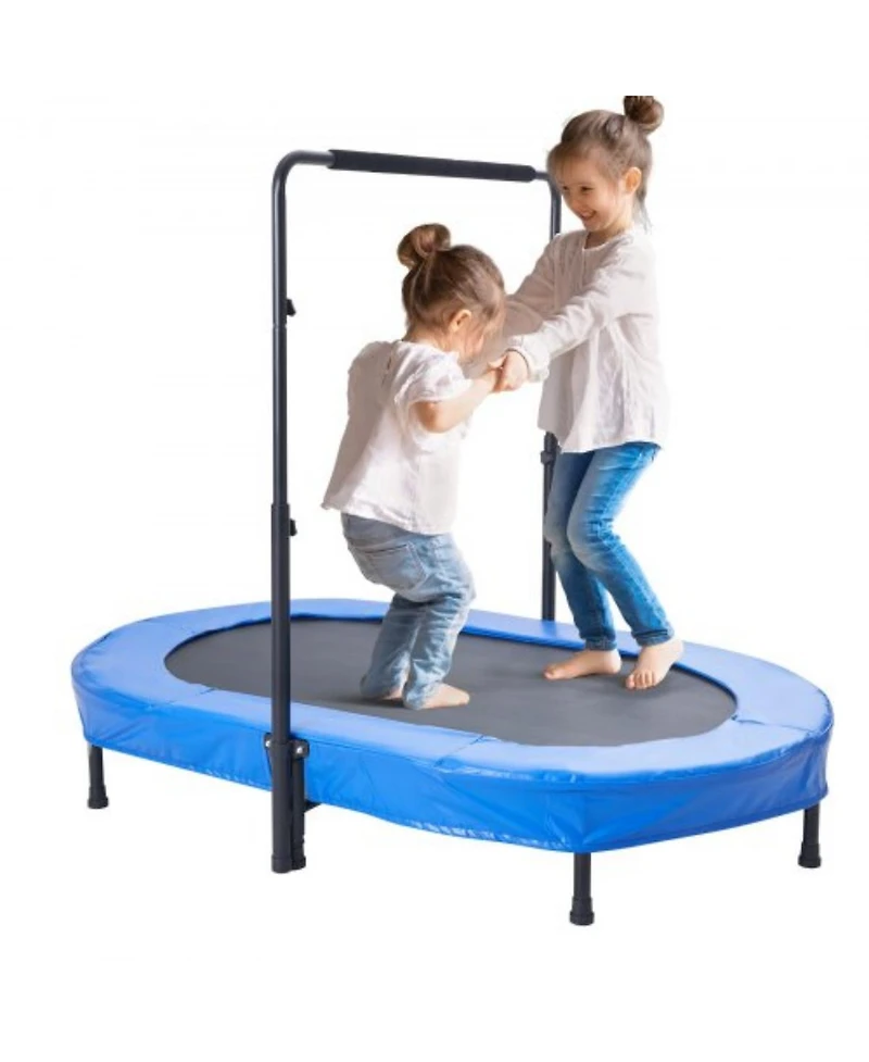 Slickblue Portable Foldable Mini Toddler Trampoline Indoor Outdoor Kids Bounce Toy