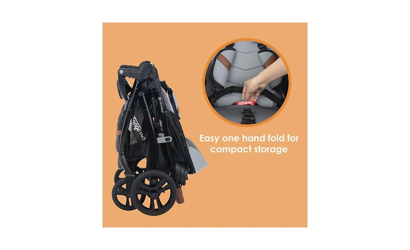 Baby Trend Ez Ride Se Stroller Travel System with Secure-Lift Infant Car Seat Bluebell