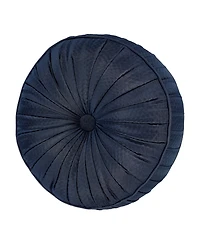 J Queen New York Excelsior Tufted Round Decorative Pillow, 15" Round