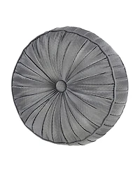 J Queen New York Excelsior Tufted Round Decorative Pillow, 15"