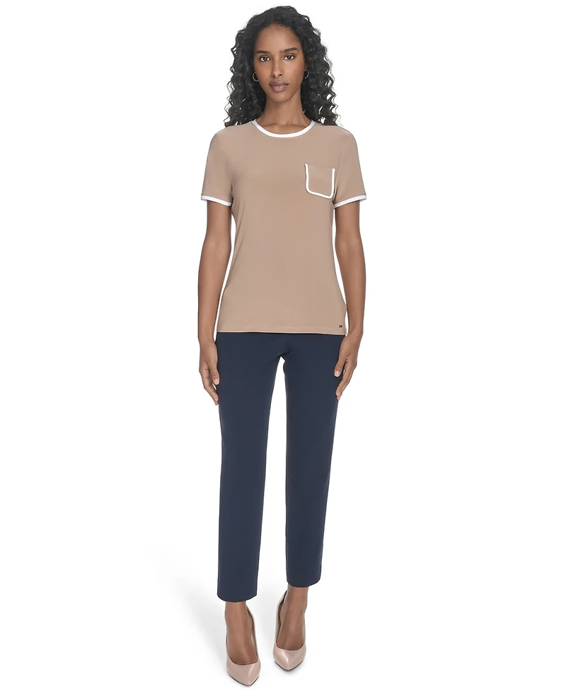 Tommy Hilfiger Women's Short-Sleeve Crewneck Pocket Tee