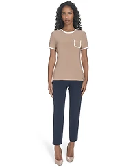 Tommy Hilfiger Women's Short-Sleeve Crewneck Pocket Tee