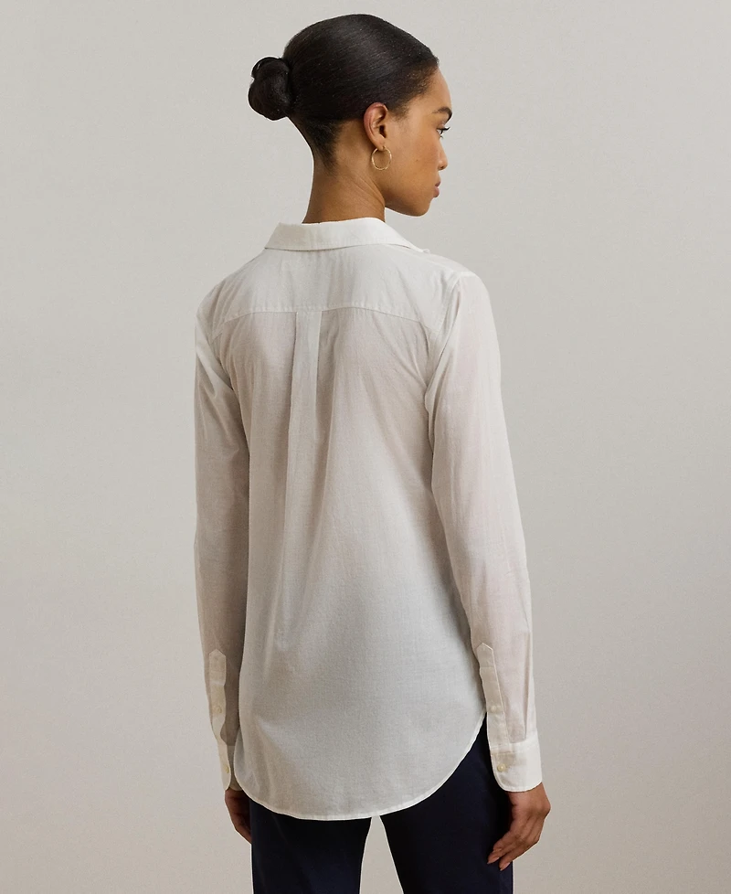 Lauren Ralph Women's Cotton Voile Shirt
