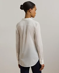 Lauren Ralph Women's Cotton Voile Shirt