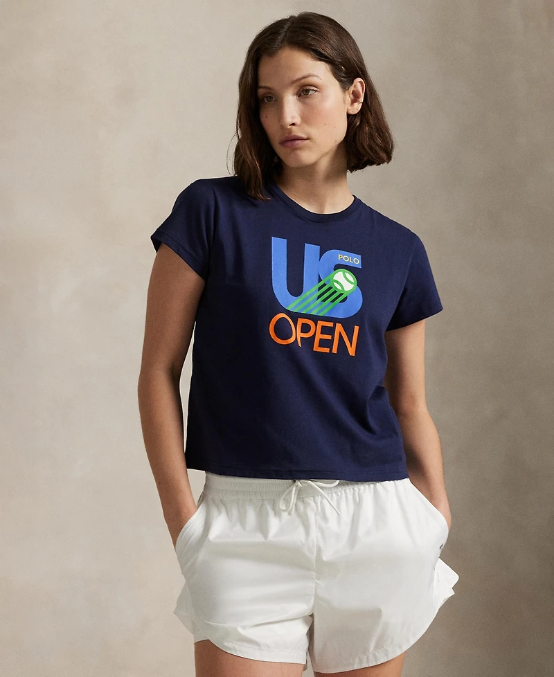 Polo Ralph Lauren Women's Us Open Graphic Logo Jersey T-Shirt