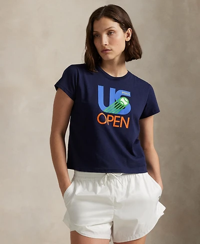 Polo Ralph Lauren Women's Us Open Graphic Logo Jersey T-Shirt