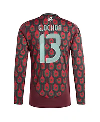 Adidas Men's Guillermo Ochoa Burgundy Mexico National Team 2024 Home Replica Player Long Sleeve Jersey