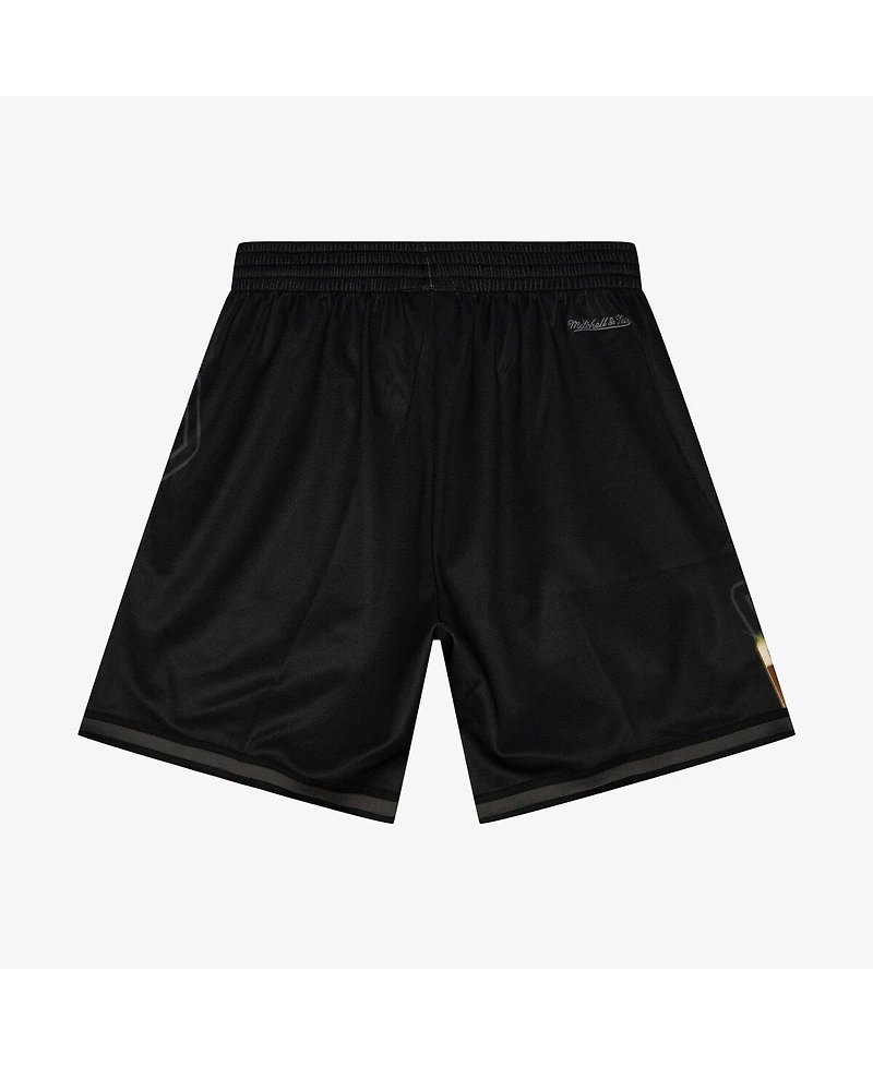 Mitchell & Ness Men's Black Houston Rockets Big Face 4.0 Fashion Shorts