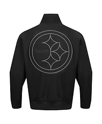 Pro Standard Men's Black Pittsburgh Steelers Paint The City Twill Full-Zip Jacket