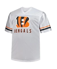 Fanatics Men's Joe Burrow White Cincinnati Bengals Big Tall V-Neck Fashion Jersey