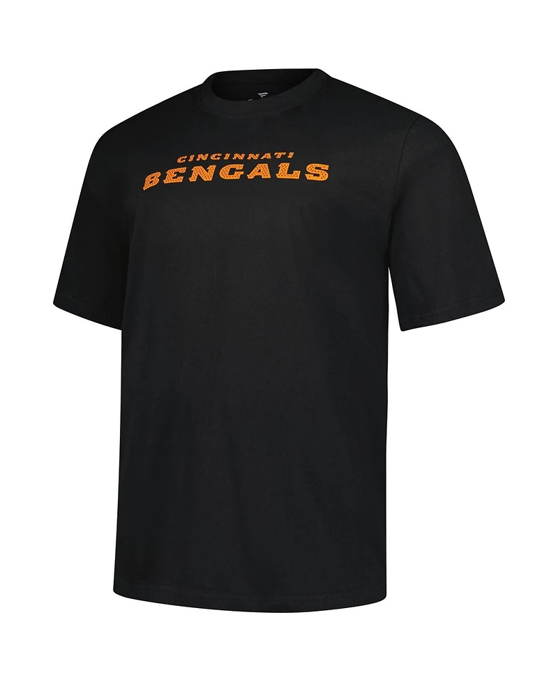 Fanatics Men's Black Cincinnati Bengals Big Tall Number One Dad T-Shirt