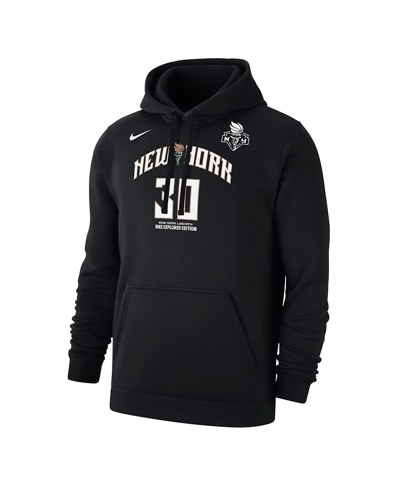 Nike Men's Breanna Stewart Black New York Liberty Explorer Edition Name Number Pullover Hoodie