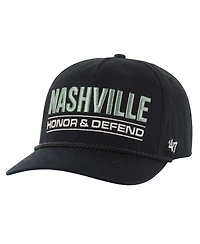 '47 Brand Men's Black Nashville Predators Oht Military Appreciation Homeland Honor and Defend Hitch Adjustable Hat