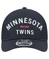 New Era Men's Navy Minnesota Twins Minimalist 9FORTY A-Frame Adjustable Hat