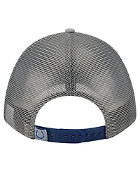 New Era Men's Graphite Indianapolis Colts Active Minimalist M-Crown A-Frame 9FORTY Adjustable Hat