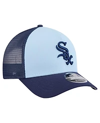 New Era Men's Light Blue/Navy Chicago White Sox 2-Tone Color Pack 9FORTY M-Crown A-Frame Adjustable Hat