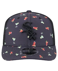 New Era Men's Navy Chicago White Sox Adventure Drinks Pattern 9SEVENTY Stretch-Snap Hat