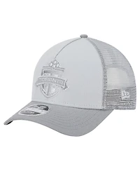 New Era Men's Gray Toronto Fc Color Pack 9FORTY M-Crown A-Frame Adjustable Trucker Hat