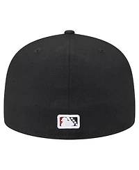 New Era Men's Black/Red Sacramento River Cats Authentic Collection 59FIFTY Fitted Hat