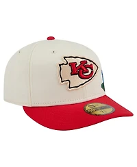 New Era Men's Cream/Red Kansas City Chiefs Tonal Floral 59FIFTY Fitted Hat