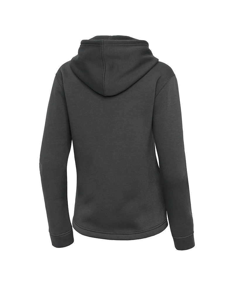 Antigua Women's Pewter San Francisco Giants Contemporary Quarter-Zip Hoodie