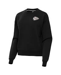 Antigua Women's Black Kansas City Chiefs Victory Pullover Sweatshirt