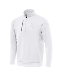 Antigua Men's White Minnesota Vikings Generation Quarter-Zip Sweatshirt