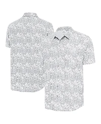 Antigua Men's Gray San Diego Padres Resort Button-Up Shirt