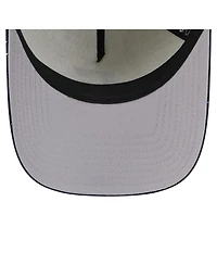 New Era Men's Cream Cleveland Guardians Speckle A-Frame 9FORTY Adjustable Hat
