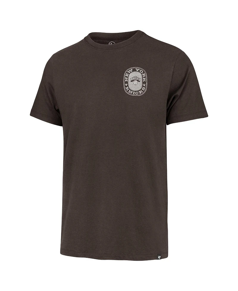 '47 Brand Men's Brown New York Knicks Back Canyon Franklin T-Shirt