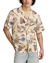 Lucky Brand Men's Mediterranean Map Graphic Shirt