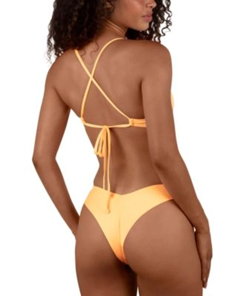 Hurley Juniors Crossback Bikini Top V Front Skimpy Bikini Bottoms