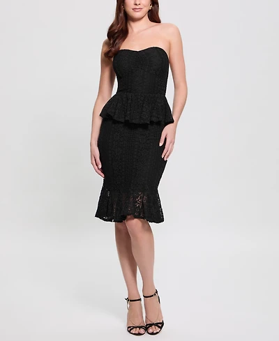 Guess Women's Sleeveless Sweetheart Midi Dress
