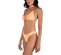Hurley Juniors' Floral Field Jacquard Cheeky Bikini Bottoms