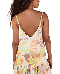 Hurley Juniors' Vacay Dreams V-Neck Mini Cover-Up Dress