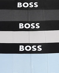 Boss by Hugo Men's 3-Pack Logo Boxer Briefs