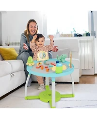 Costway 5-in-1 Baby Activity Center with Rotating Seat Removable Toys Lights & Music