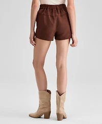 And Now This Women's Faux-Suede Belted Shorts, Macy's Exclusive